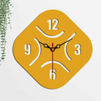 Rhombus Shape Designer Wooden Wall Clock