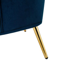 Royal Blue Comfortable Tufted Velvet Sofa Lounge Chair