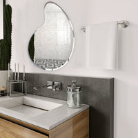 Scandinavian Frameless Water Drop Shaped Mirror