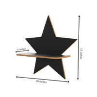 Star Sparkle Shaped Decorative Wooden Wall Mounted Shelf
