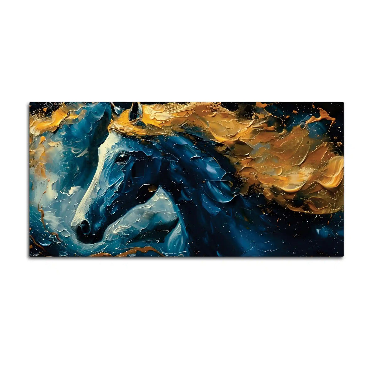 Vibrant Horse Canvas Painting for Modern Wall Decor