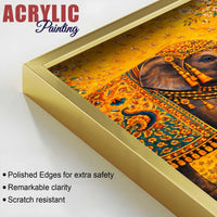 Vibrant Indian Royal Art Acrylic Painting Set of 3
