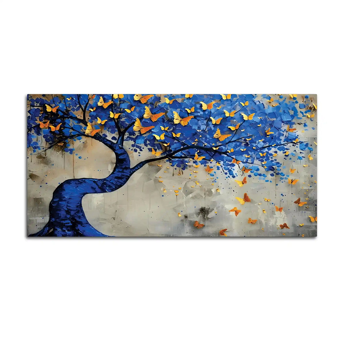 Vibrant Nature Abstract Canvas Painting for Modern Wall Decor