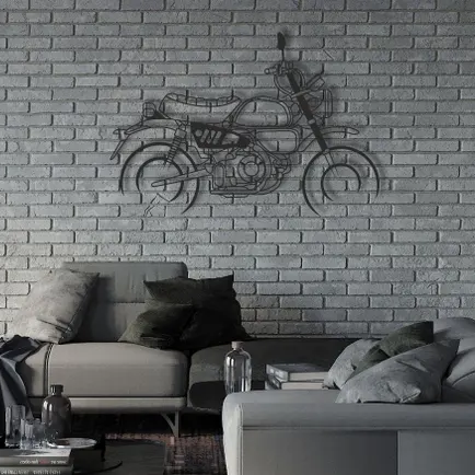 Vintage Motorcycle Metal Wall Art for Home Décor