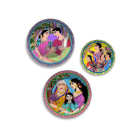 Voices of Tradition Folk Style Premium Wall Plates Painting Set of 3