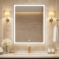 Wall Mounted Bathroom Cabinet Mirror with Backlit LED Design
