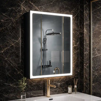 Wall Mounted Bathroom Cabinet Mirror with Backlit LED Design