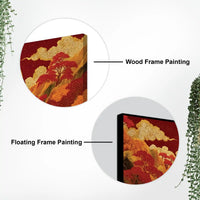 Waterfall Mountain Abstract Canvas Wall Painting for Living Room
