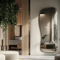 Wavy Edge Asymmetrical Wall Mirror