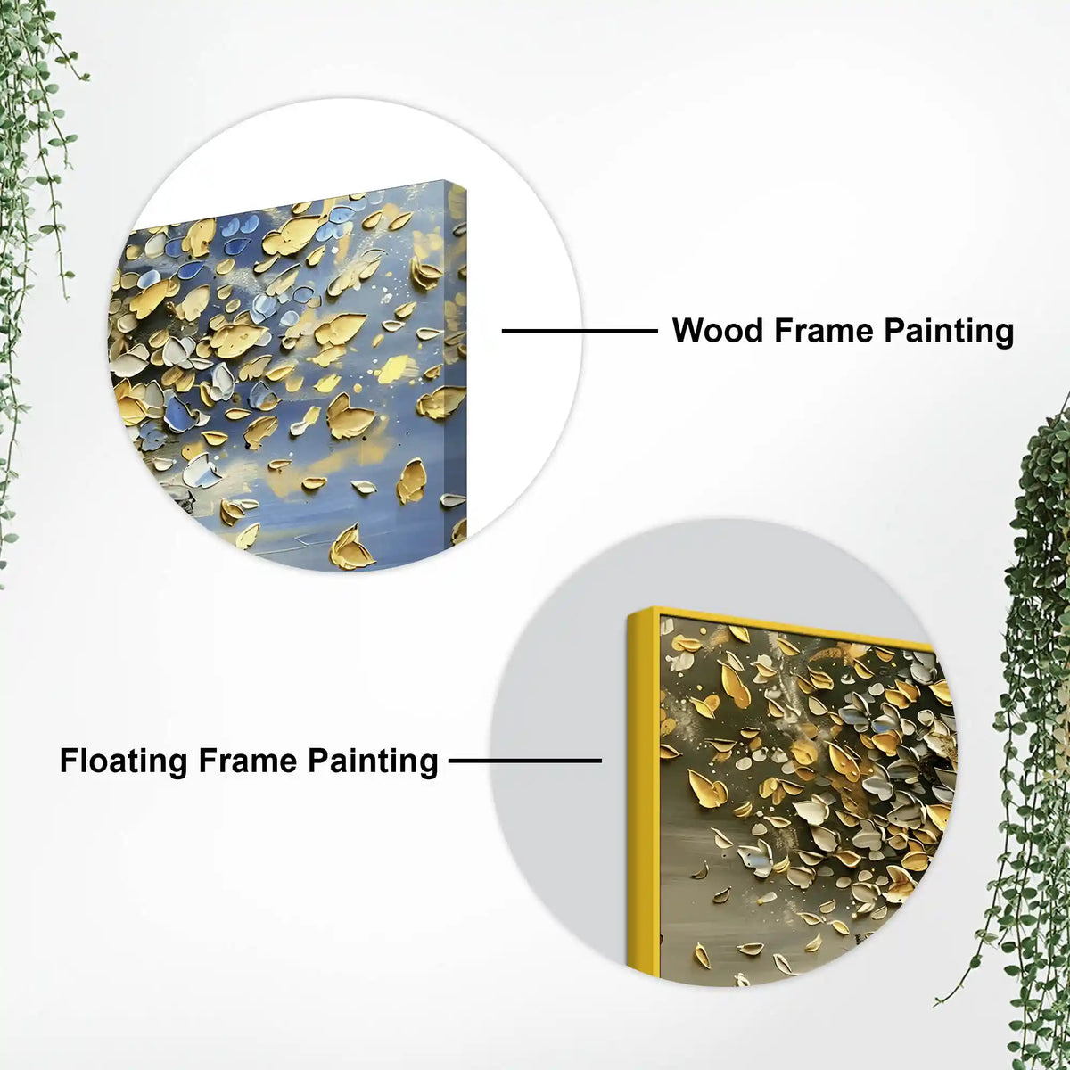 Wide Abstract Tree Canvas Painting for Wall Art Decoration