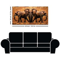 Wildlife Elephant Abstract Canvas Wall Painting