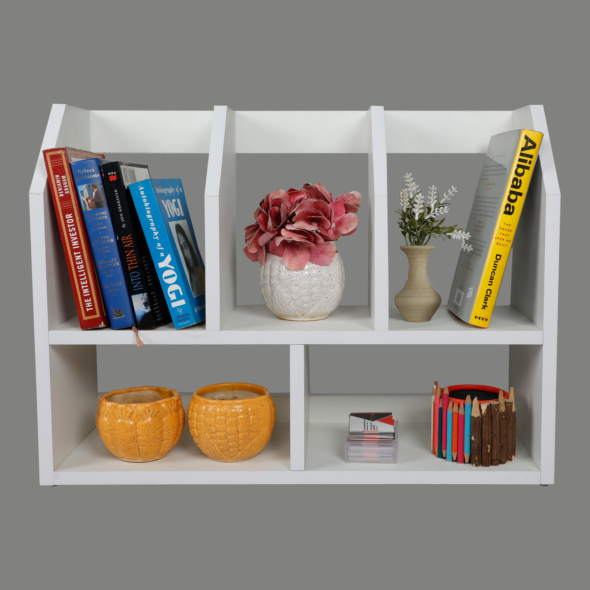Wooden Desk File Organizer | Multi-Slot Document Storage Rack