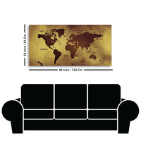 World Map Premium Canvas Wall Painting