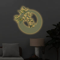 Zen Halo Botanical Glow 3D Wall Art Home Decor
